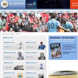 New MCFC History section on Bluemoon