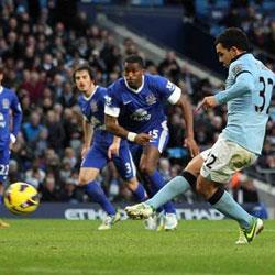 Manchester City 1 Everton 1 - match report
